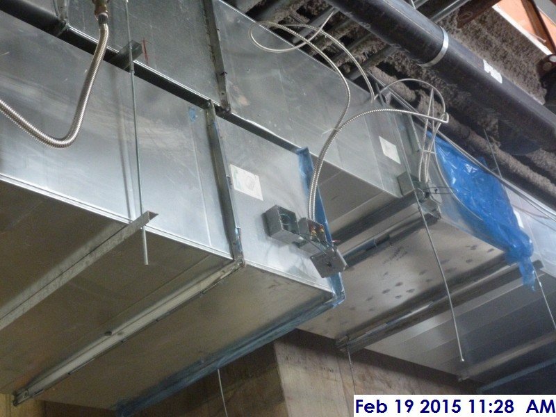 Installing motorized damper controllers at the 1st floor Facing South